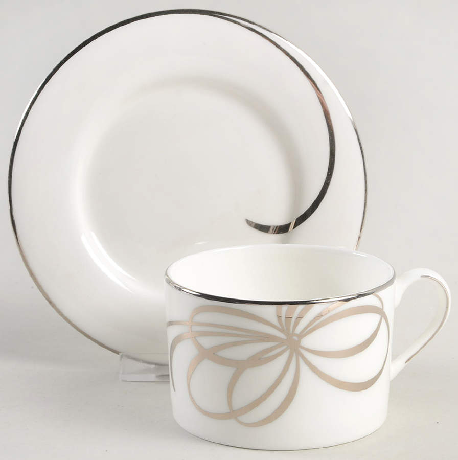 Belle Boulevard Flat Cup & Saucer Set by Lenox-1