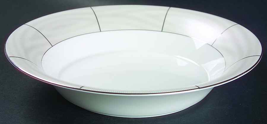 Silk Moire Pearl 10" Round Vegetable Bowl by Ralph Lauren China-1