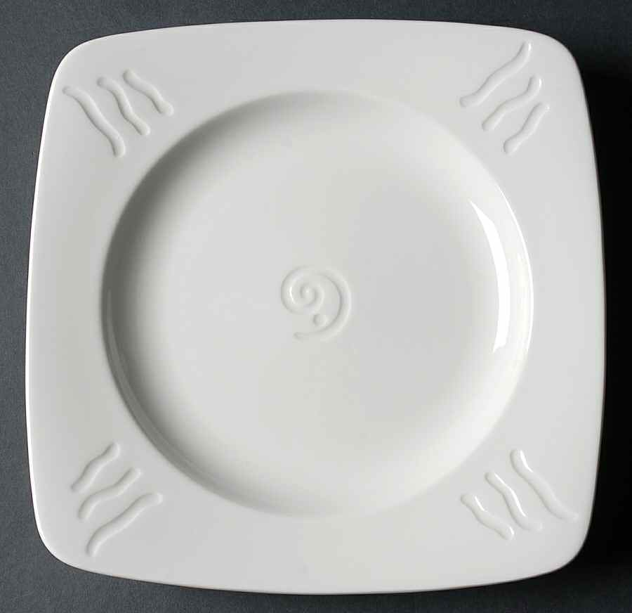 Spyro White Square Accent Salad Plate by Lenox-1