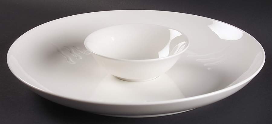 Spyro White (2 Piece) Chip & Dip Set by Lenox-1