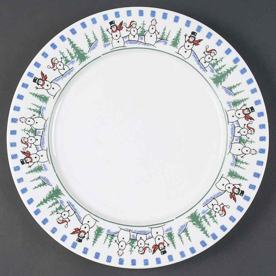 Snowman Dinner Plate by Libbey-1