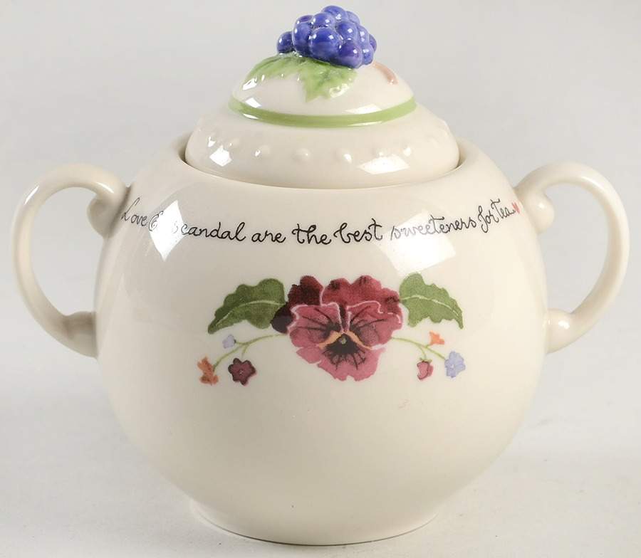 A Proper Tea Sugar Bowl & Lid by Lenox-1