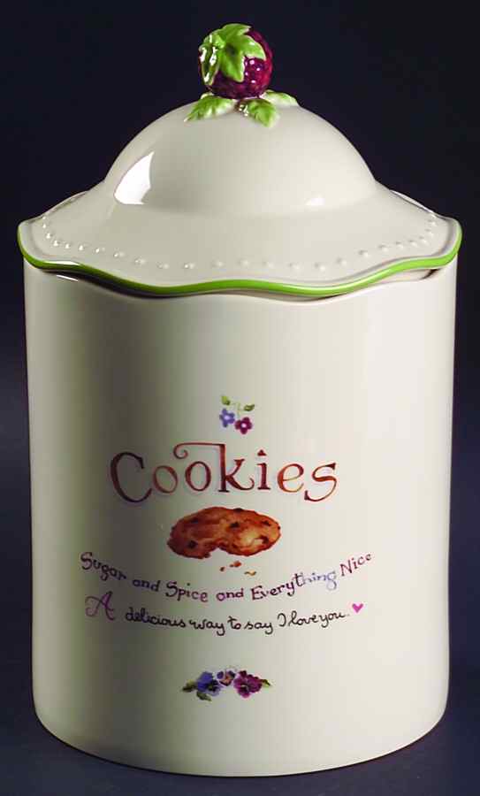 A Proper Tea Cookie Jar & Lid by Lenox-1