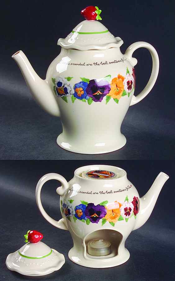 A Proper Tea Wax Tart Warmer-Teapot W/Lid by Lenox-1