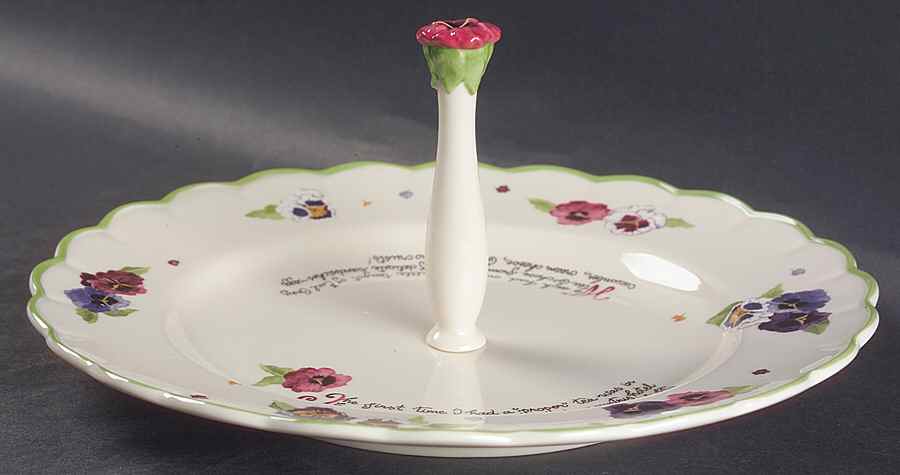 A Proper Tea Center Handled Serving Tray by Lenox-1