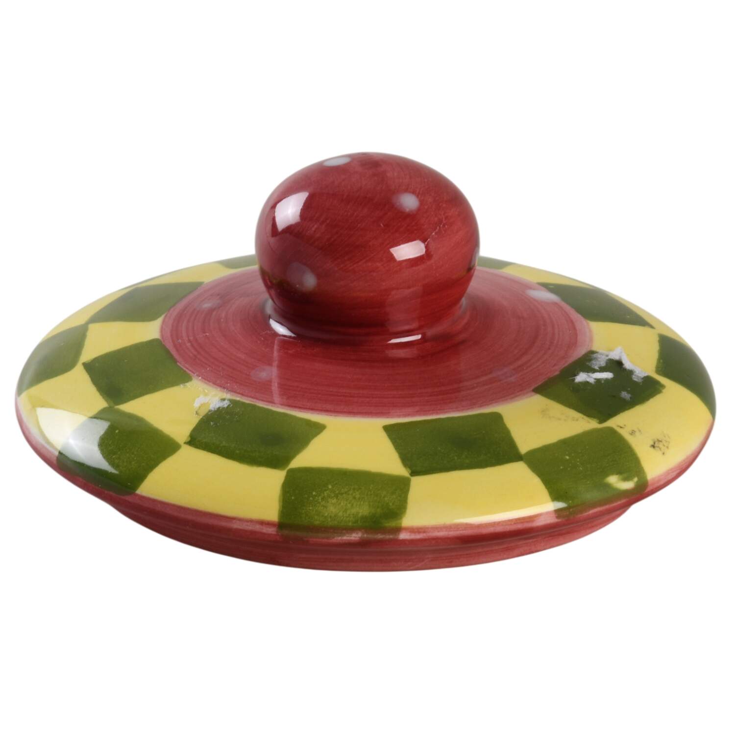 Christmas Treat Lid for Sugar Bowl by Laurie Gates-1
