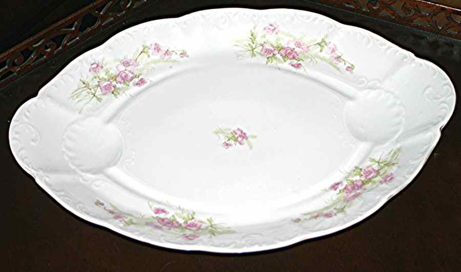 439 17" Oval Serving Platter by Lazarus Straus & Sons-1