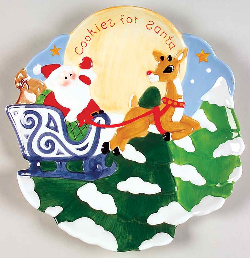 Rudolph the Red-Nosed Reindeer Cookie Plate by Lenox-1