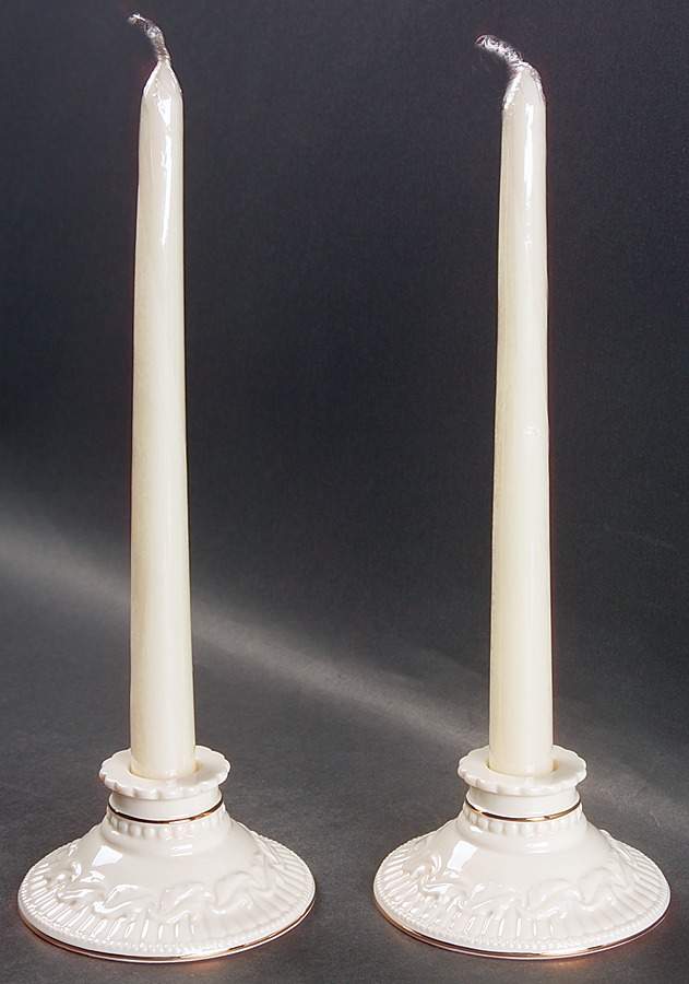 Great Giftables 2" Candlestick - Set of 2 with Candles by Lenox-1
