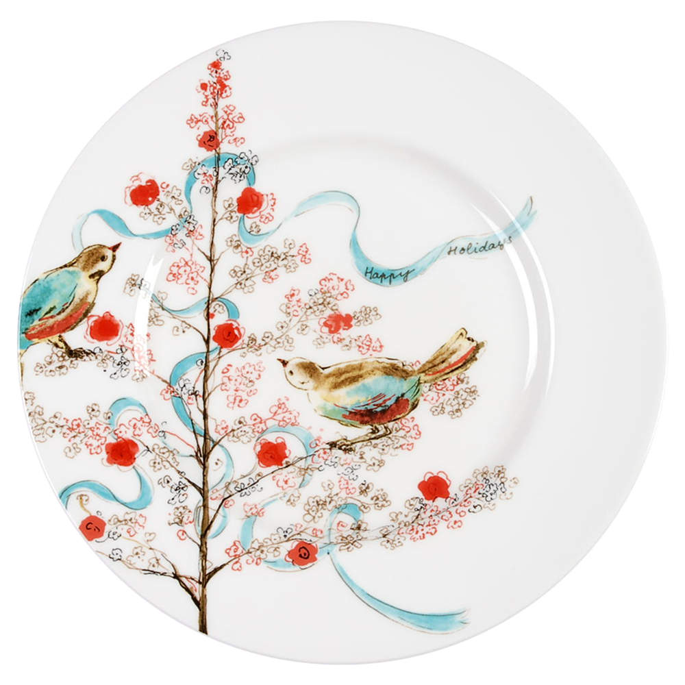Chirp Holiday Luncheon Salad Plate by Lenox-1