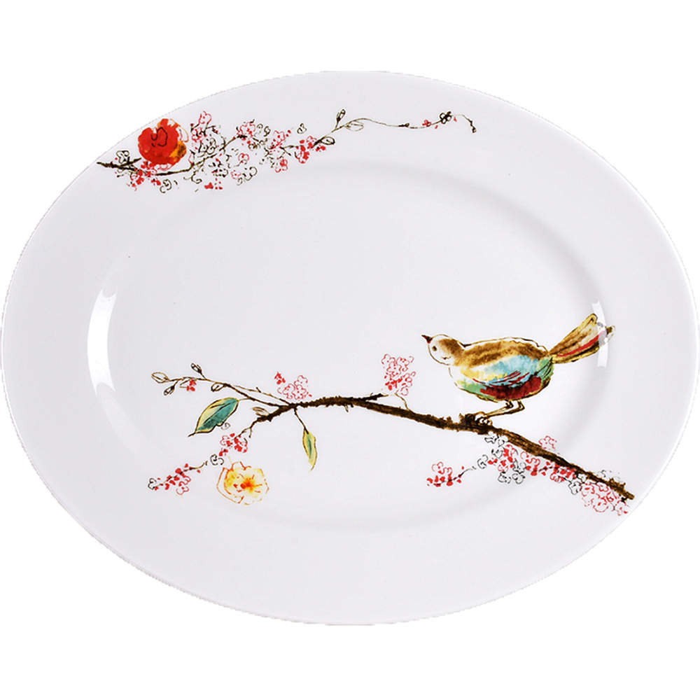 Chirp 13" Oval Serving Platter by Lenox-1