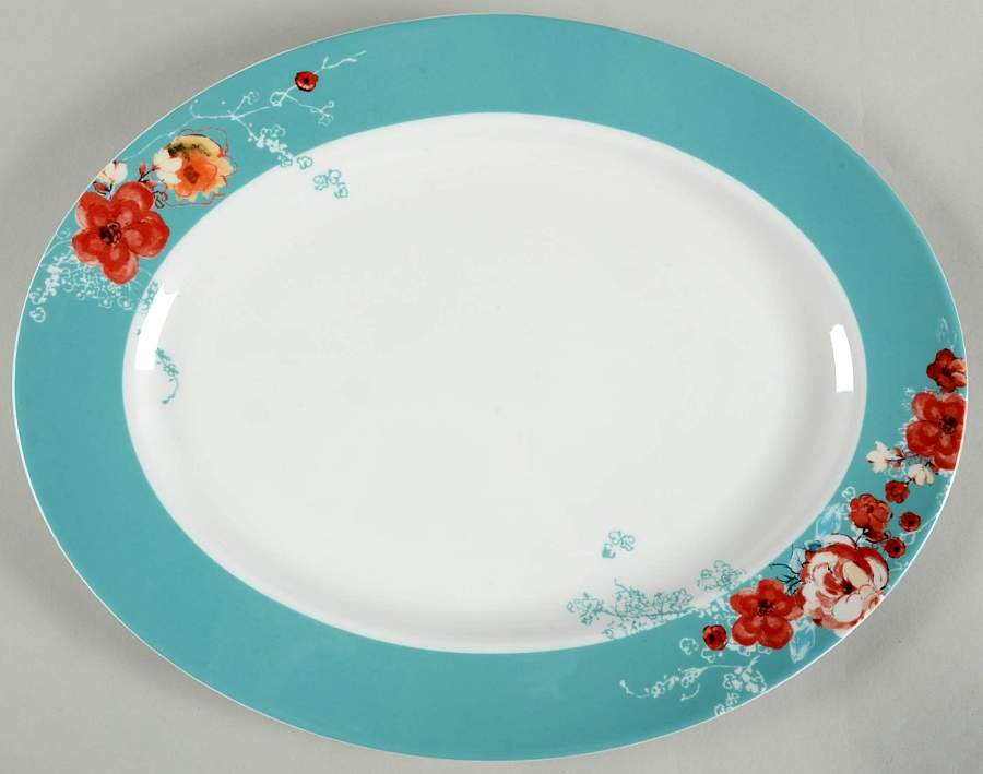 Chirp 16" Oval Serving Platter by Lenox-1