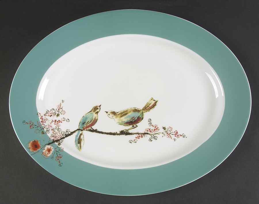 Chirp 16" Oval Serving Platter by Lenox-1