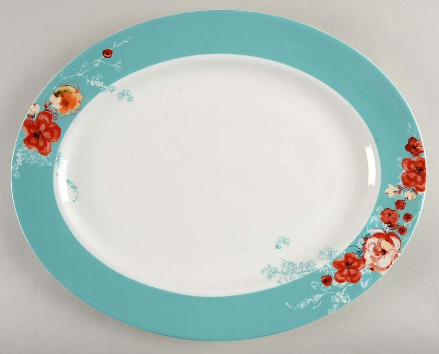 Chirp 16" Oval Serving Platter by Lenox-1