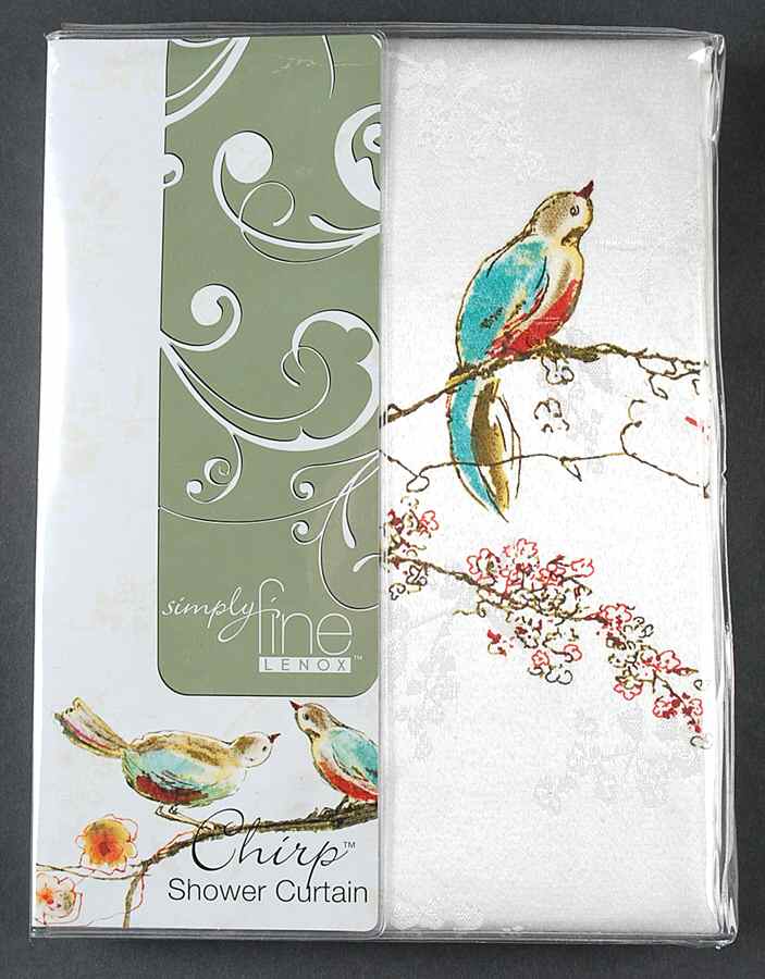 Chirp 70" X 72" Cloth Shower Curtain by Lenox-1
