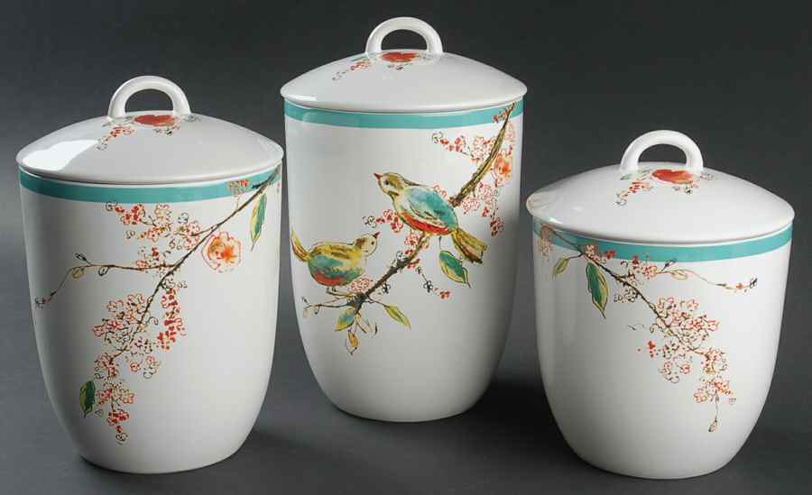 Chirp (3 Piece) Canister Set (Box Set) by Lenox-1