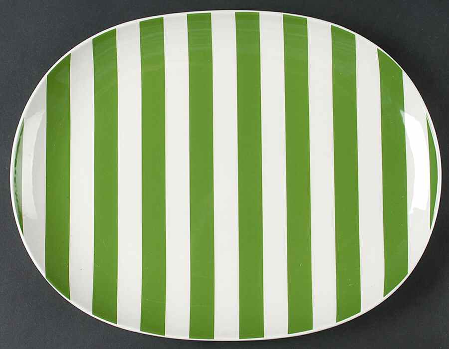 Sag Harbor Green 13" Oval Serving Platter by Lenox-1