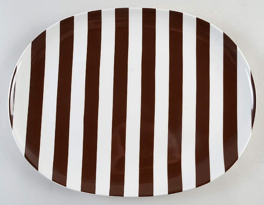 Sag Harbor Chocolate 12" Oval Serving Platter by Lenox-1