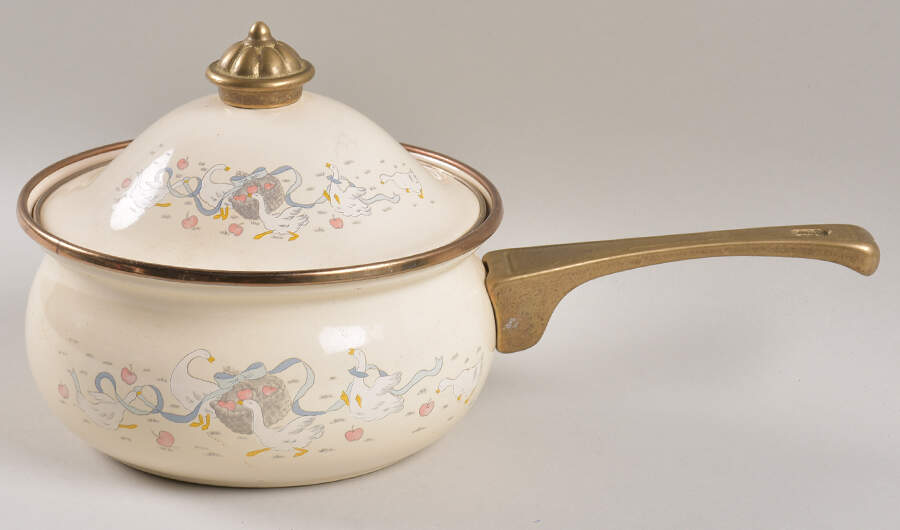Happy Geese 1 Qt Metal Saucepan by Lincoware-1