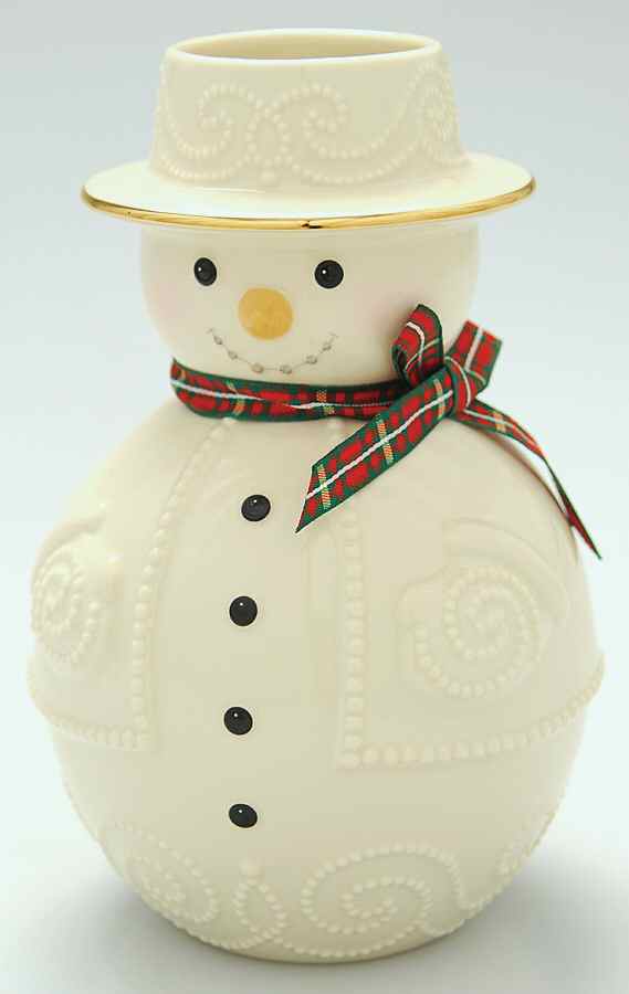 Christmas Giftables Snowman Vase by Lenox-1