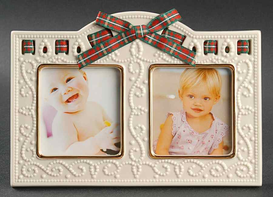 Christmas Giftables Double Picture Frame by Lenox-1
