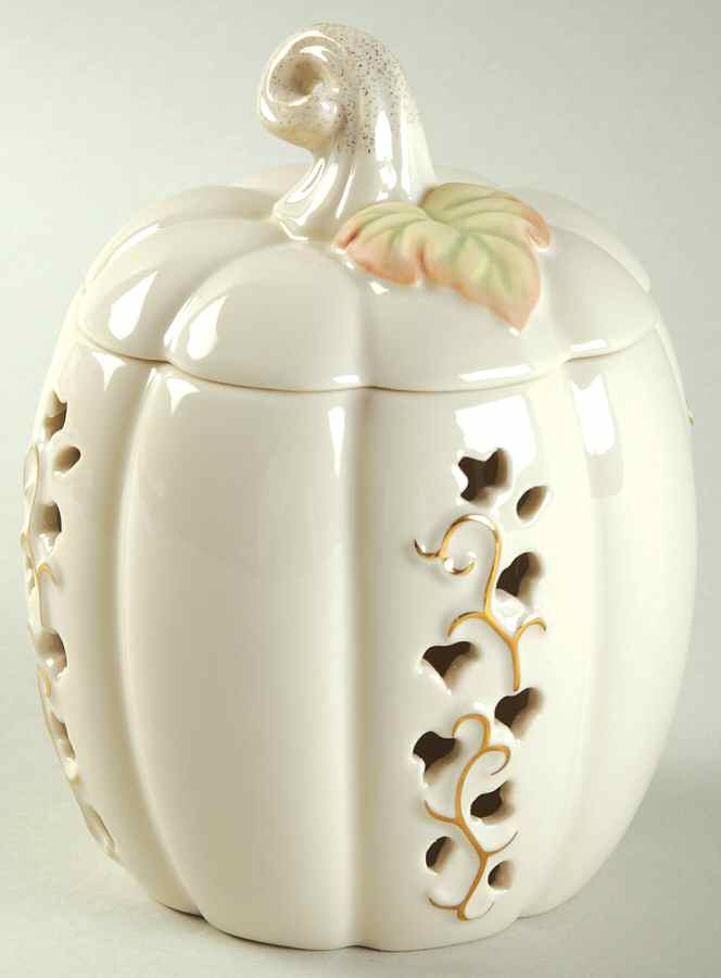 Golden Harvest Lid for Pierced Candle Votive by Lenox-1