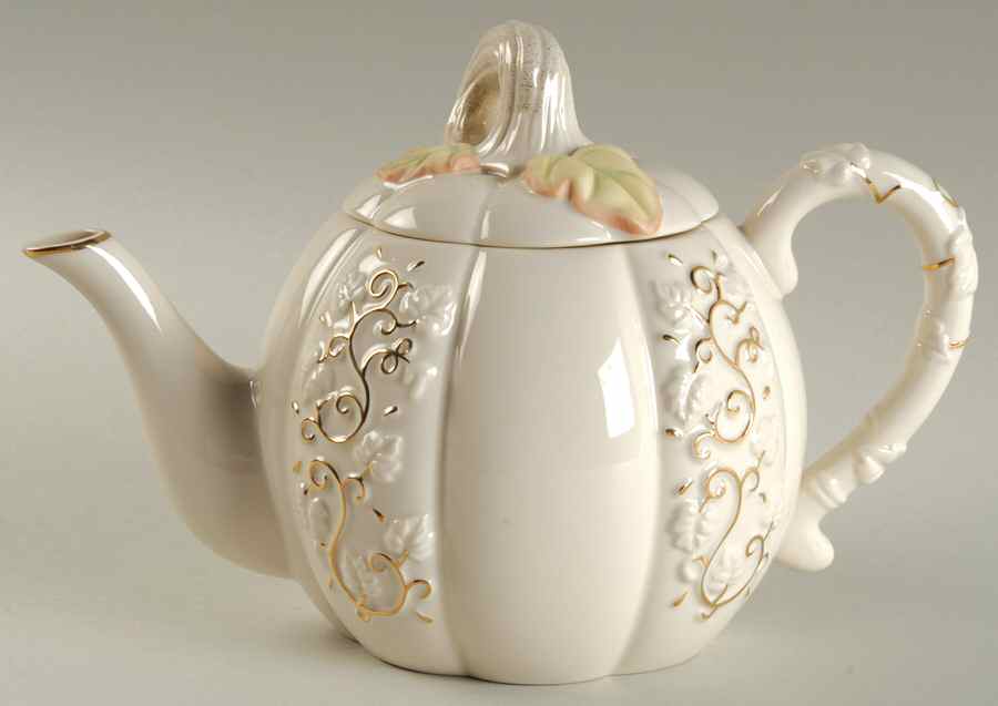 Golden Harvest Teapot & Lid by Lenox-1