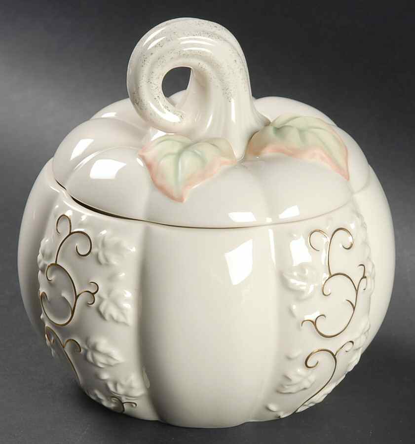 Golden Harvest Candy Box & Lid by Lenox-1