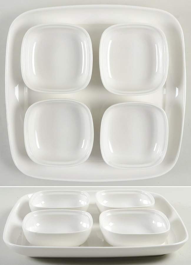 Aspen Ridge Relish Dish with 5-Piece Tray & 4 Inserts by Lenox-1