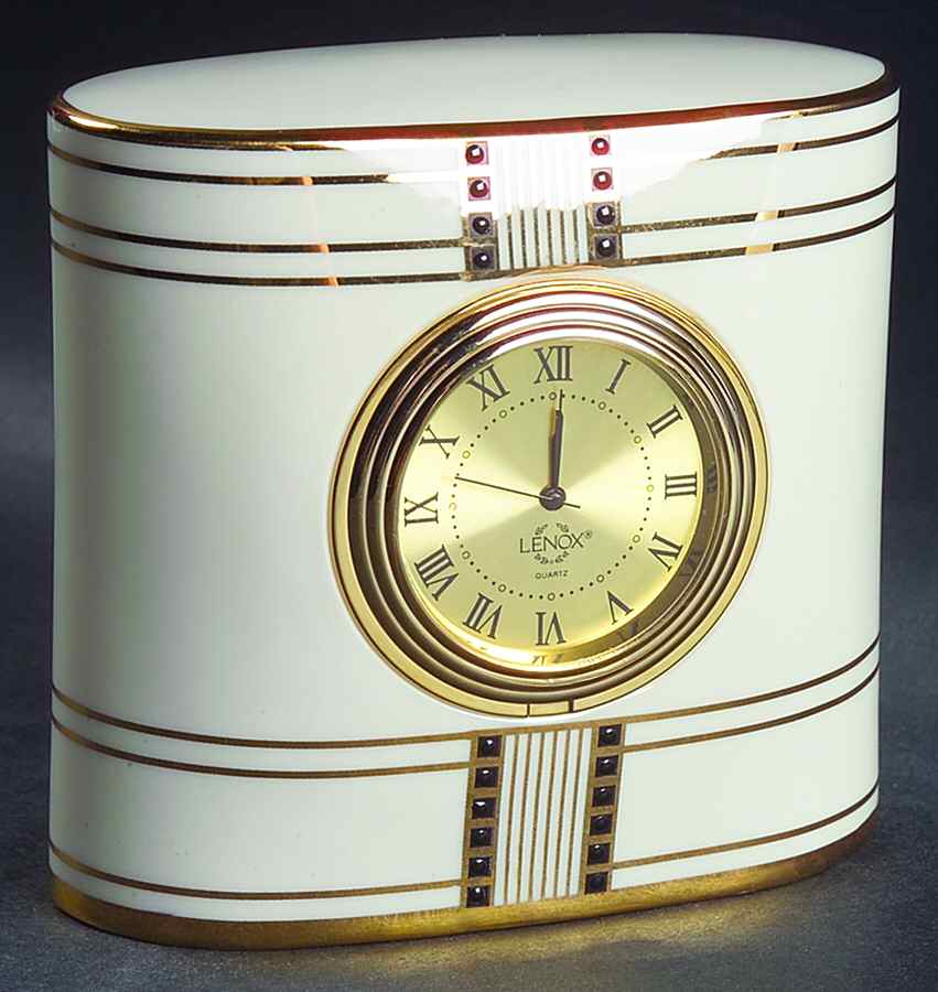 Jeweled Essence Small Desk Clock by Lenox-1