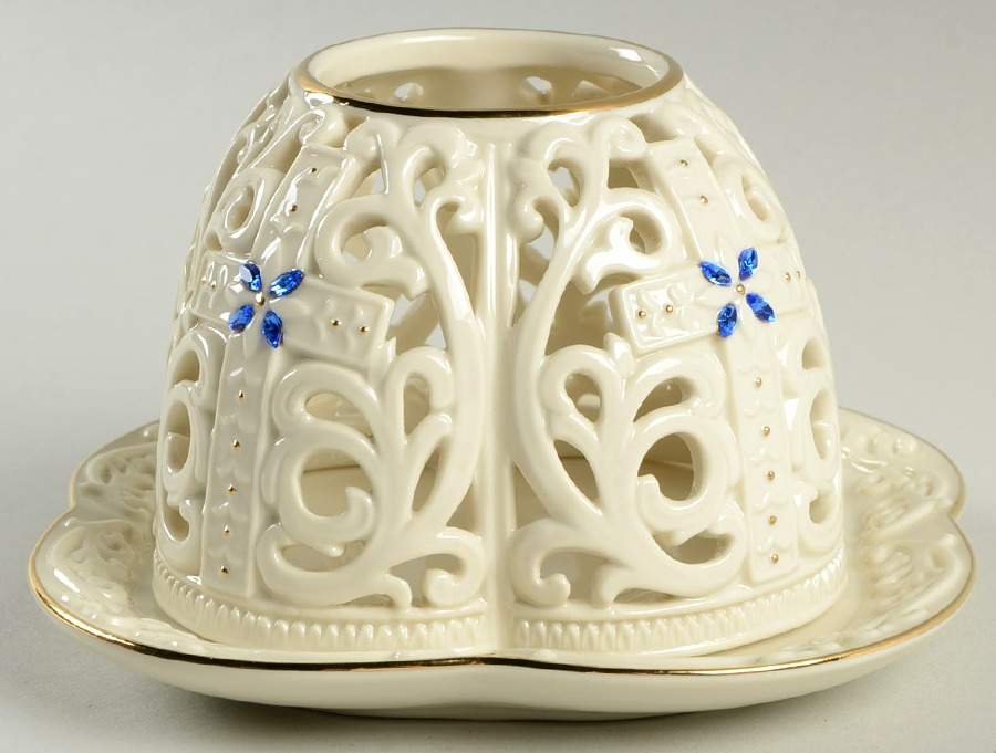 Inspirational Collection Pierced Candle Votive with Base by Lenox-1