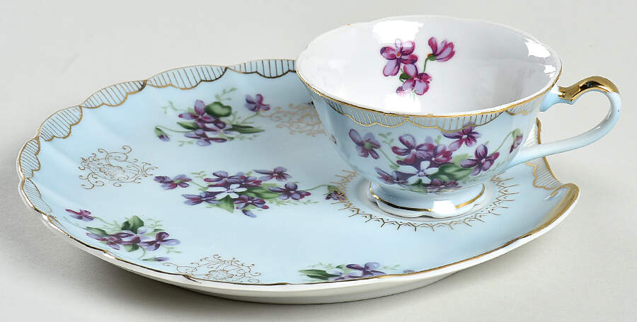 LEF82 Snack Plate & Cup Set by Lefton-1