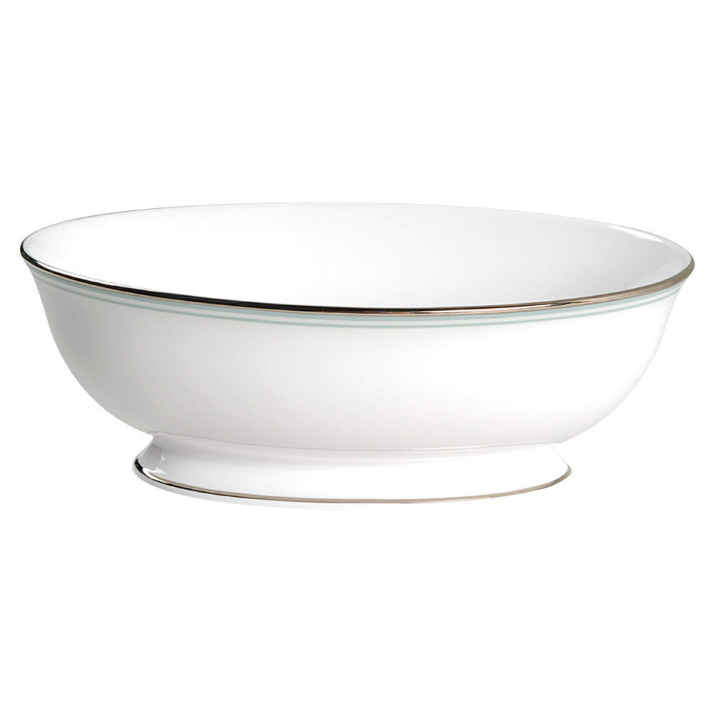 Federal Platinum Blue 9" Oval Vegetable Bowl by Lenox-1