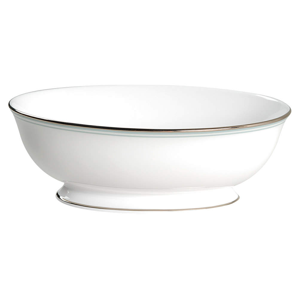 Federal Platinum Blue 9" Oval Vegetable Bowl by Lenox-1
