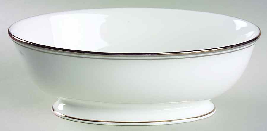 Federal Platinum Slate (Grey) 9" Oval Vegetable Bowl by Lenox-1