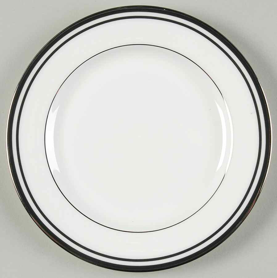 Federal Platinum Black Bread & Butter Plate by Lenox-1