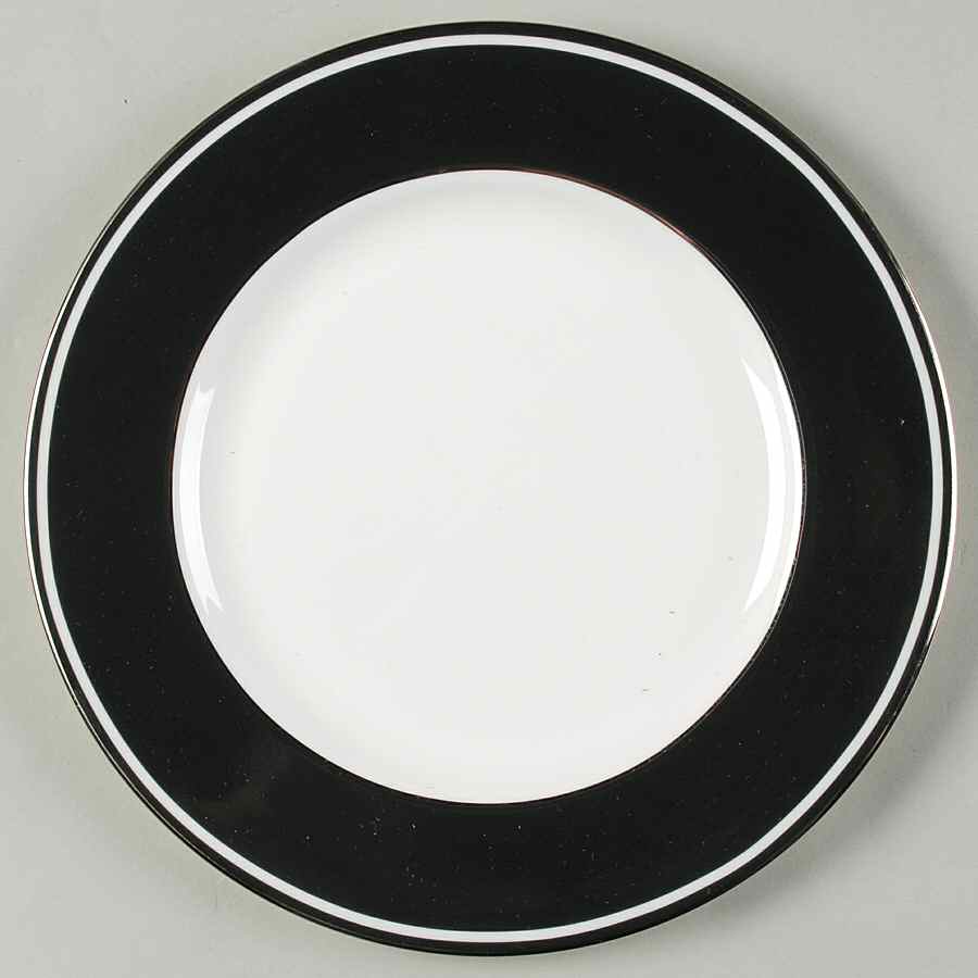 Federal Platinum Black Salad Plate by Lenox-1