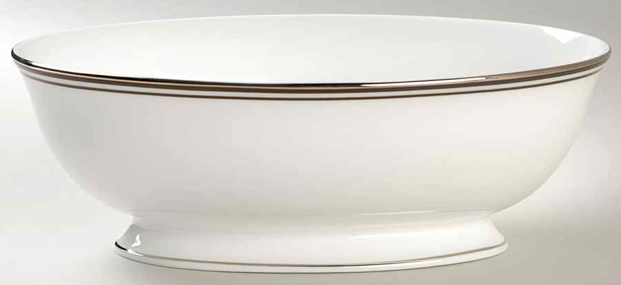 Federal Platinum Chocolate 9" Oval Vegetable Bowl by Lenox-1