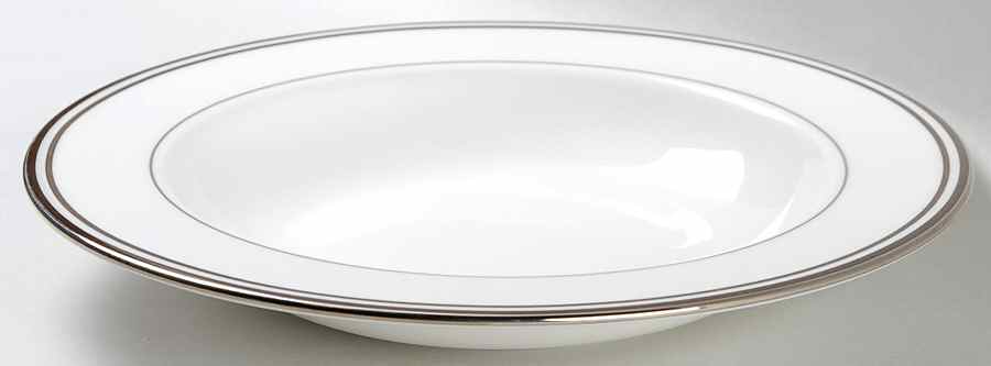 Federal Platinum Chocolate Large Rim Soup Bowl by Lenox-1