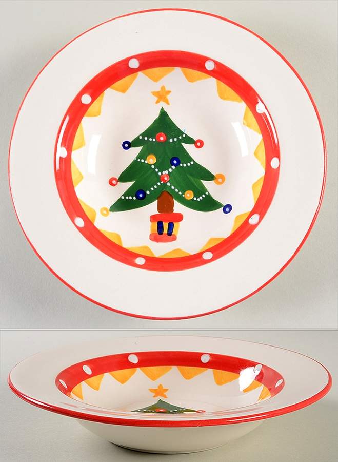 Carnival Rim Soup Bowl by Living Art-1