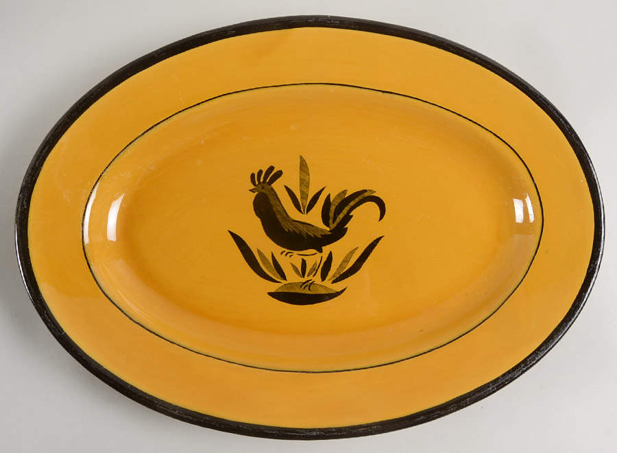 LUN30 14" Oval Serving Platter by Luneville-1