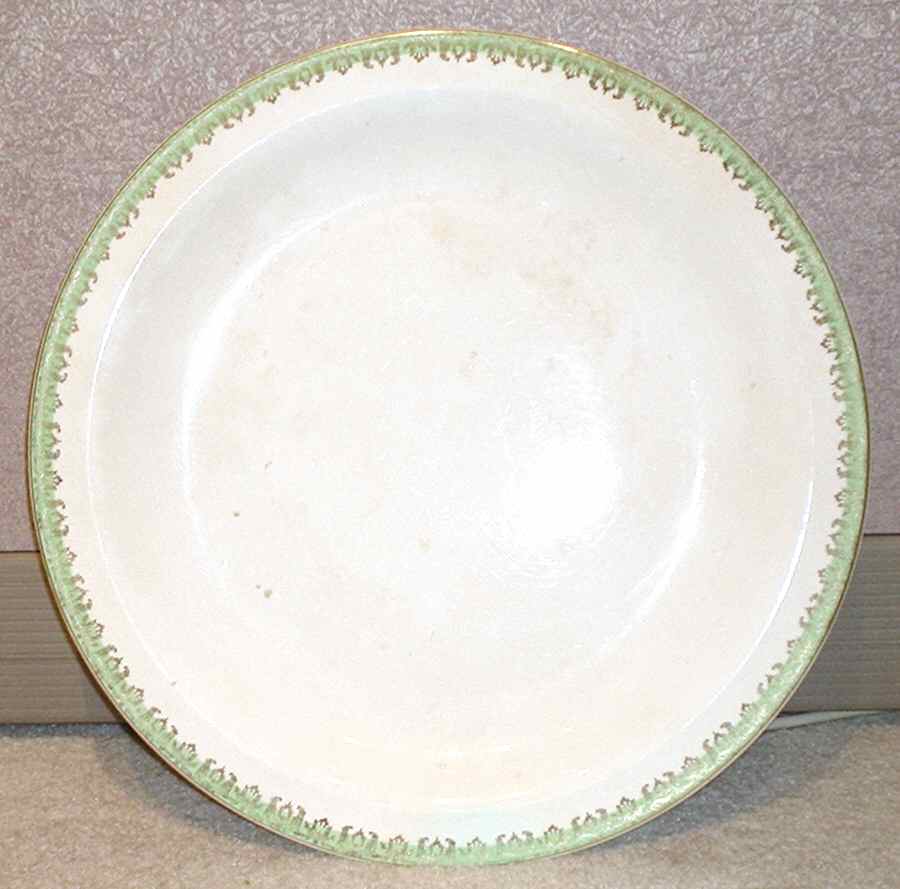 Ambassador Green 15" Chop Plate (Round Platter) by Limoges-American-1
