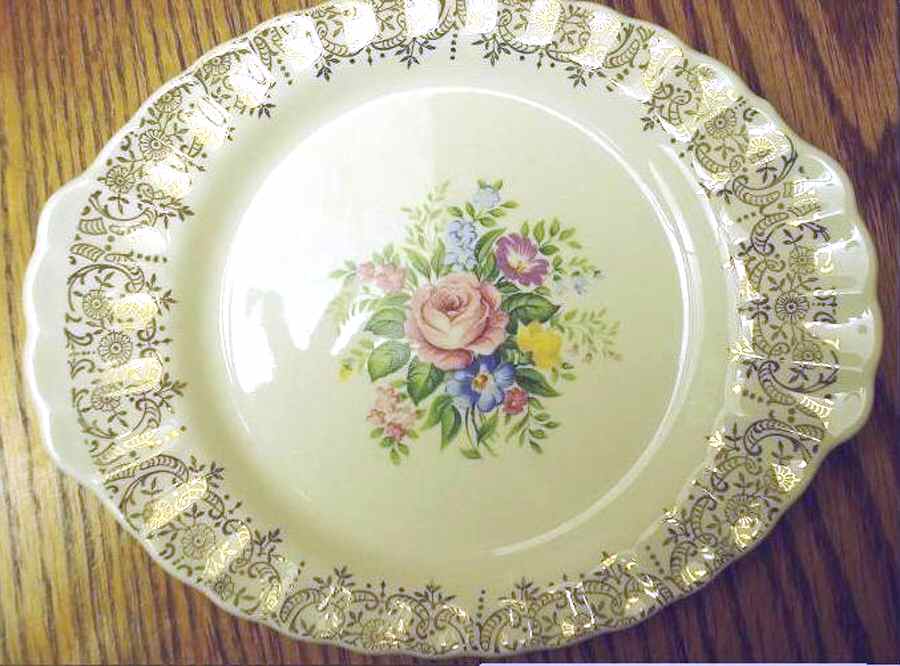 Rosalie Handled Cake Plate by Limoges-American-1
