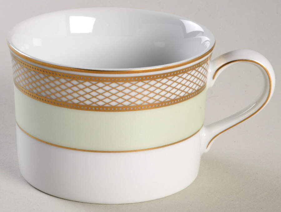 Silk Ribbon Celadon Flat Cup by Ralph Lauren China-1