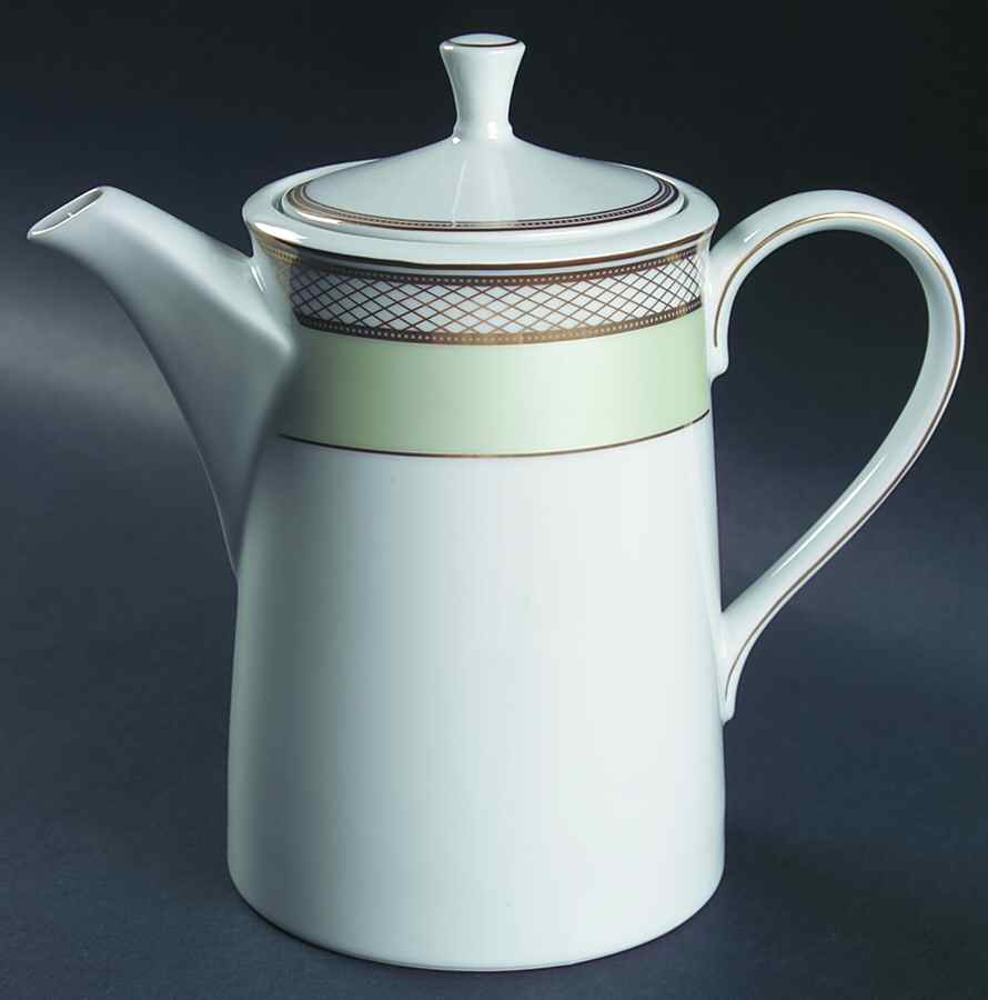 Silk Ribbon Celadon Coffee Pot & Lid by Ralph Lauren China-1