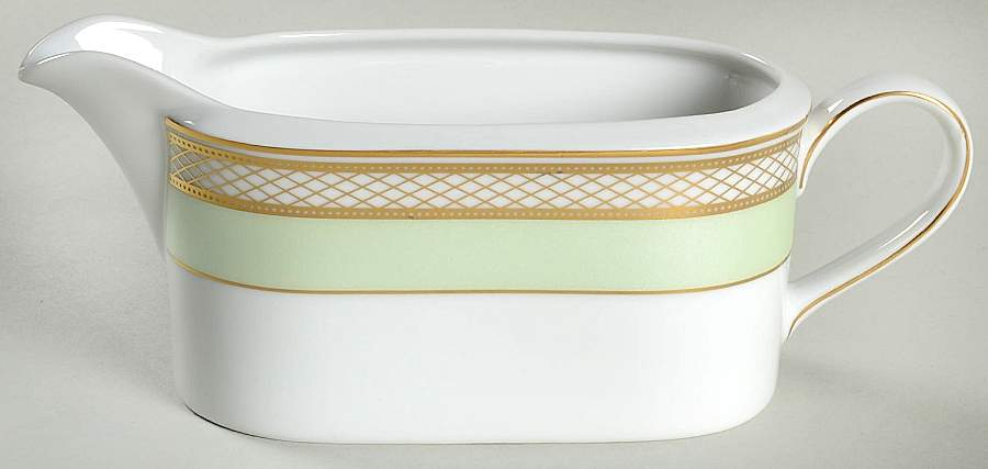 Silk Ribbon Celadon Gravy Boat by Ralph Lauren China-1