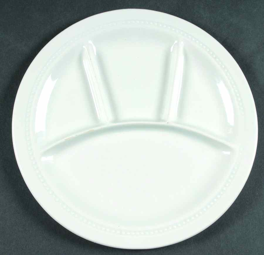 Tradition White Fondue Plate by Luneville-1