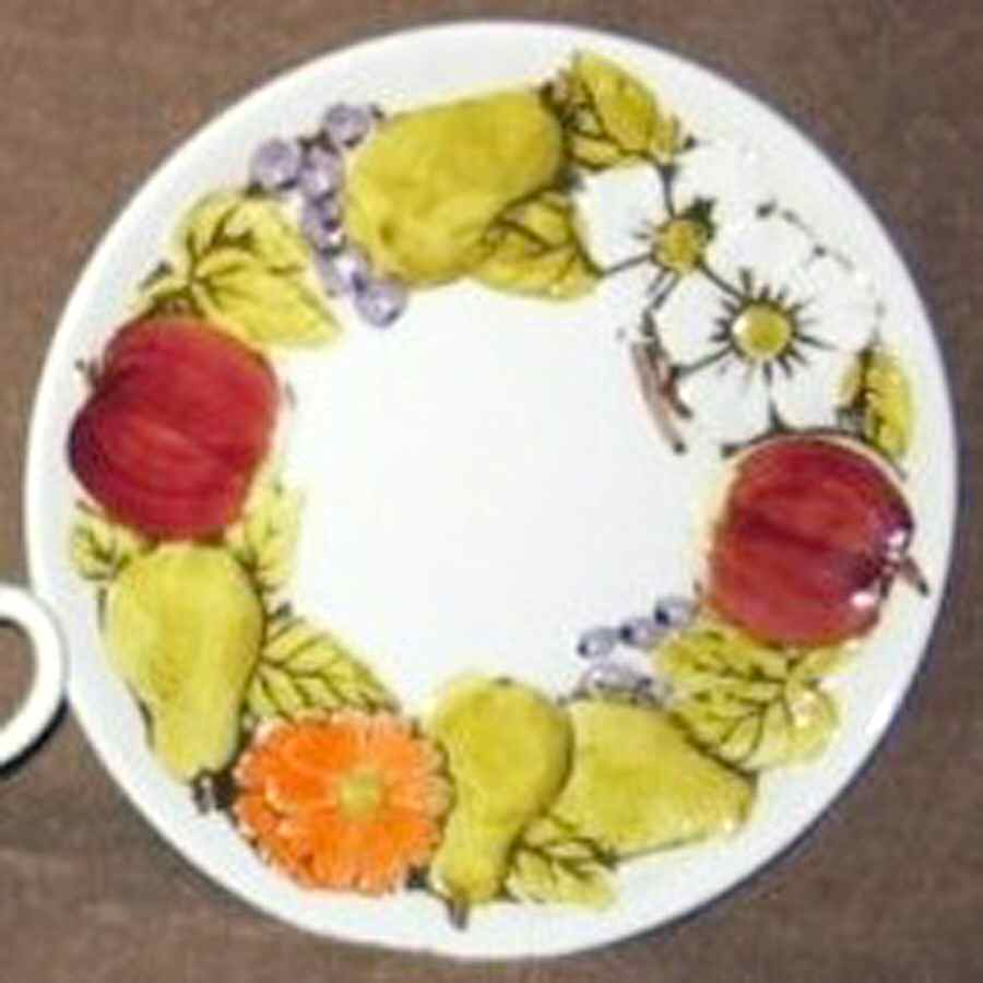 Country Garden Salad Plate by Lefton-1