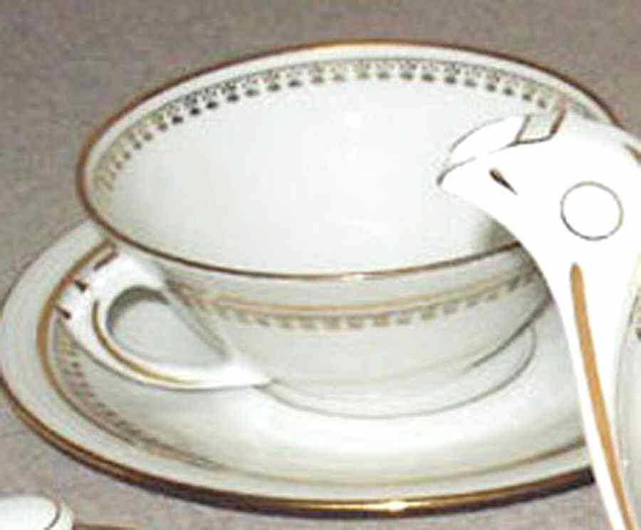 H9V2 Flat Cup & Saucer Set by Porcelainerie de la Haute-Vienne-1