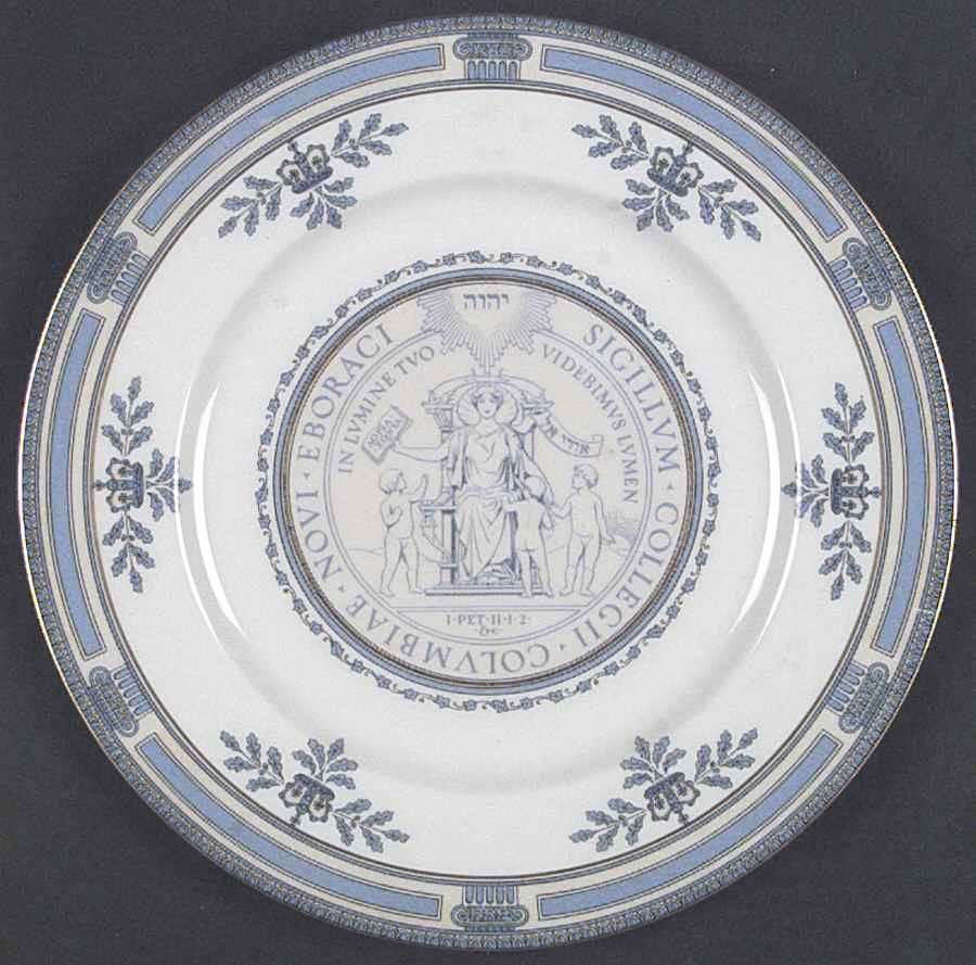 Columbia University Blue Dinner Plate by Lenox-1